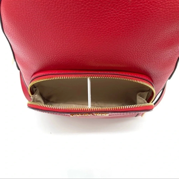 Michael Kors Medium Jaycee Backpack Red - Picture 10 of 11